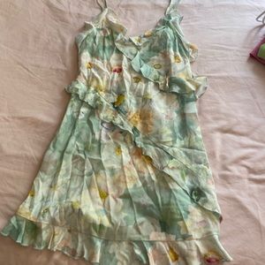 H&M ruffled mini dress